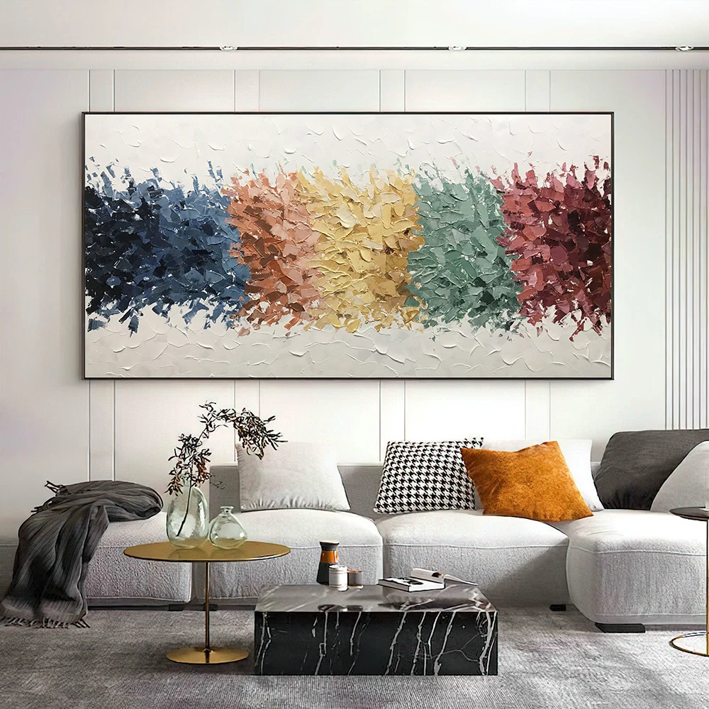 

Hand Painted Oil Painting Original Earth Tone Painting Textured Wall Art Abstract Boho Painting Modern Art Living Room Decor