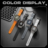 Bracelet de Sport en Silicone pour Apple watch ultra 2, 49mm, en acier inoxydable, série iwatch 9 8 7 6 5 SE 45mm 44mm 42mm 5