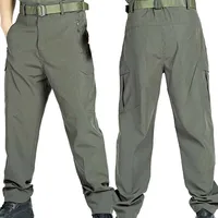 New Summer Lightweight Tactical Pants Mens Outdoor Waterproof Quick Dry Cargo Pants Casual Fishing Hunting Workwear Hiking Pants 1