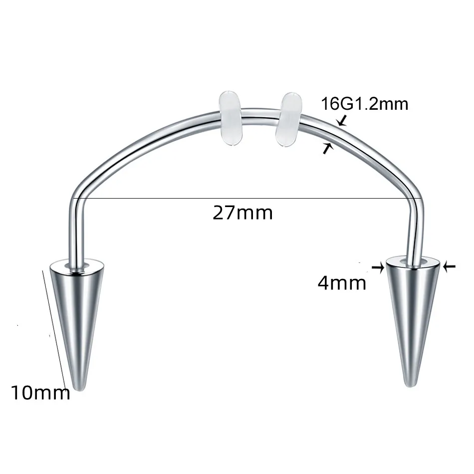 Piercing De Corpo De Aço Inoxidável Jóias, Prego De Drácula, Dentes De  Vampiro Zumbi, Anéis De Nariz De Septo, 1Pc - AliExpress, image size:950x950