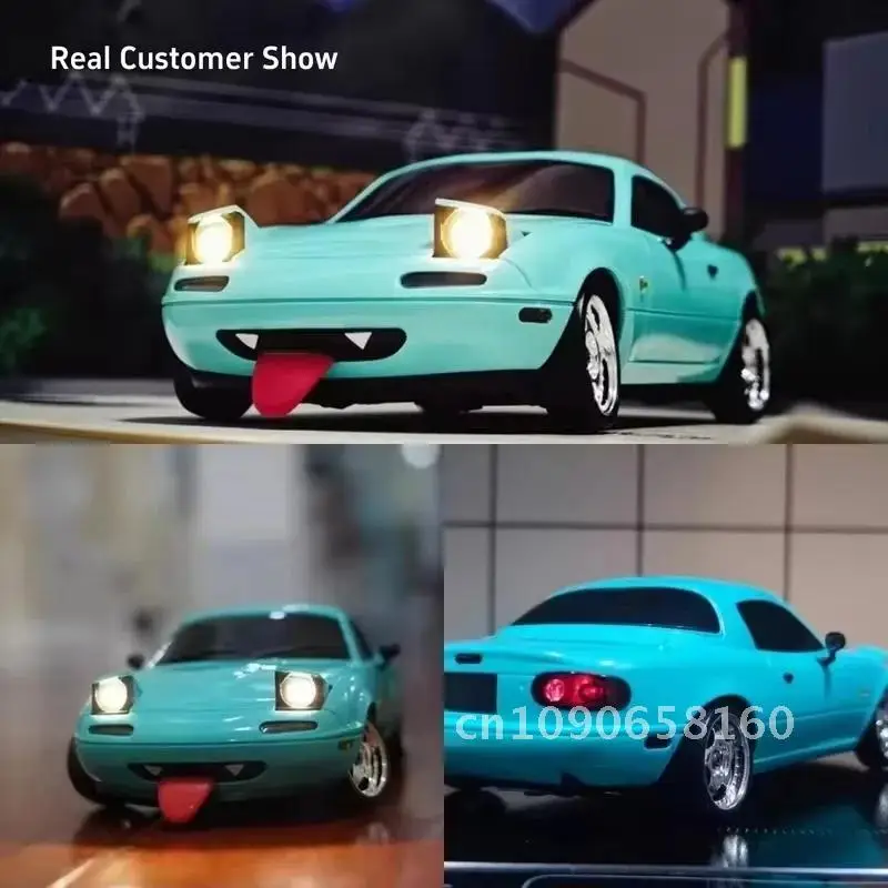 In Stock New 1:18 Adorable Mx-5 Miata Rx7 Rc Drift Car 2.4g Esp Gyro Flip-Up Light Full Scale Remote Control Toy Car Xmas Gift 5