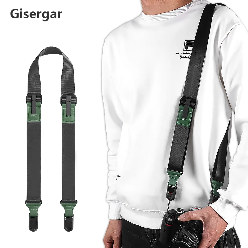 Cinturino Per Fotocamera Slr Canon Nikon Sony Fuji Leica Pentax Olympus Micro Tracolla Singola A Sgancio Rapido Decompressione Diagonale