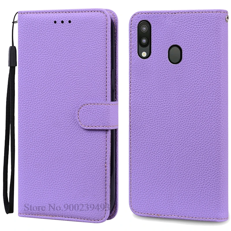 Leather Wallet Case for Samsung Galaxy M20 - Flip Cover & Card Holder