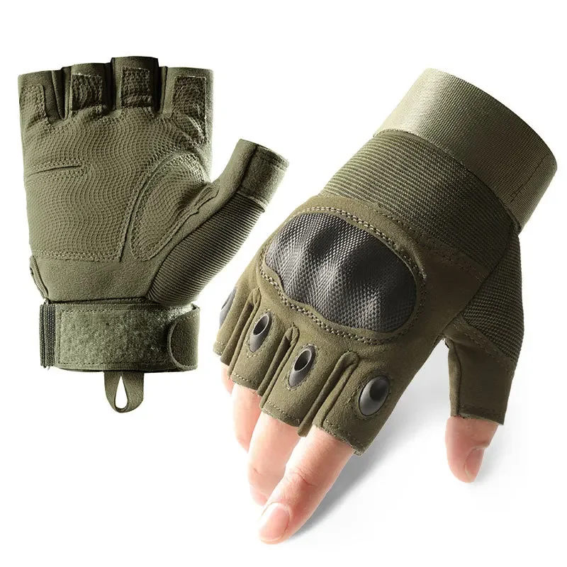 

Tactical Gloves Men's Outdoor Sports Combat Training Protection Anti-slip Climbing Climbing Half Finger Riding Tactical Gloves