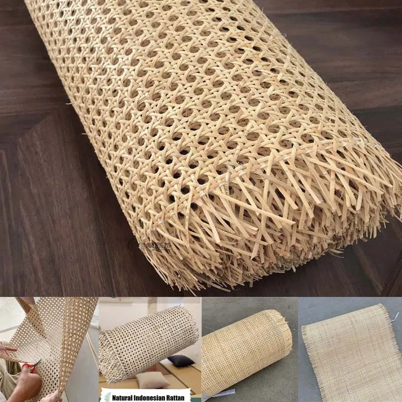 100CM Wide Natural Rattan Cane Webbing Sheets Really Indonesian Rattan  Webbing Roll For DIY Furniture Material - AliExpress