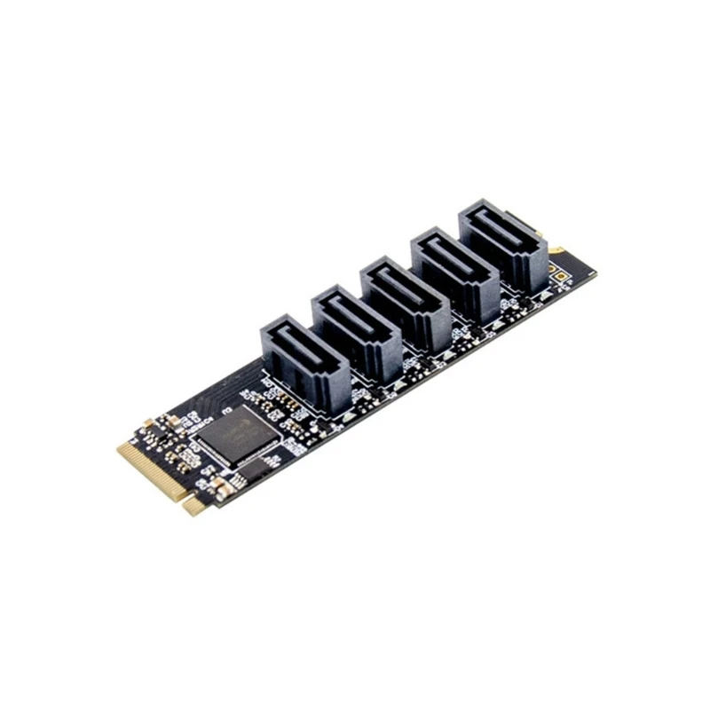 

Sata M.2 PCI-E Expansion 5 Sata Devices Adapter Converter For Desktop PC