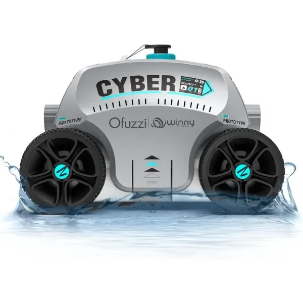 

Ofuzzi Cyber Cordless Robotic Pool Cleaner, Max.120 Mins Runtime, Self-Parking, Automatic Pool Vacuum for All Above/In Ground