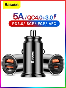 Зарядное устройство Baseus автомобильное с USB-портами и поддержкой быстрой зарядки, 30 Вт
