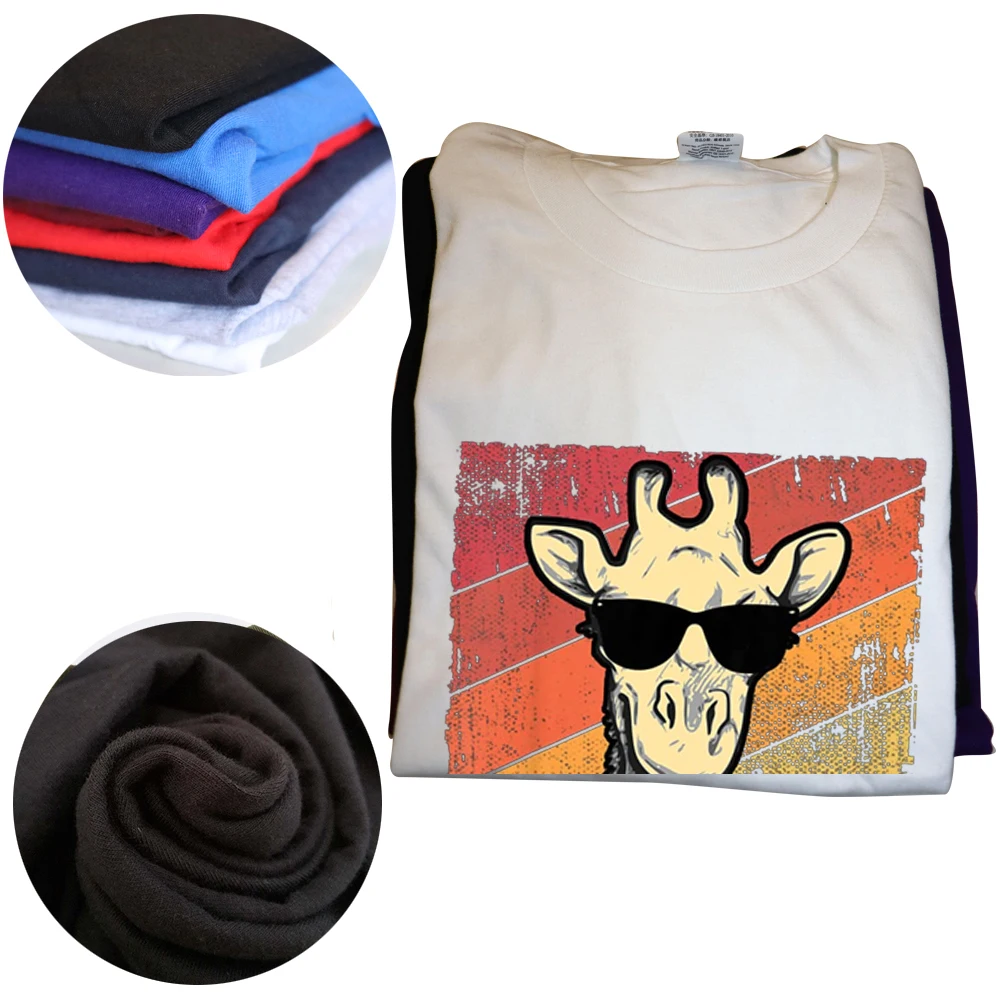 Lunettes de soleil rétro Vintage girafe, cadeau amusant pour amoureux des animaux, t-shirts graphiques Streetwear à manches courtes, cadeaux d'anniversaire d'été_voghion.com