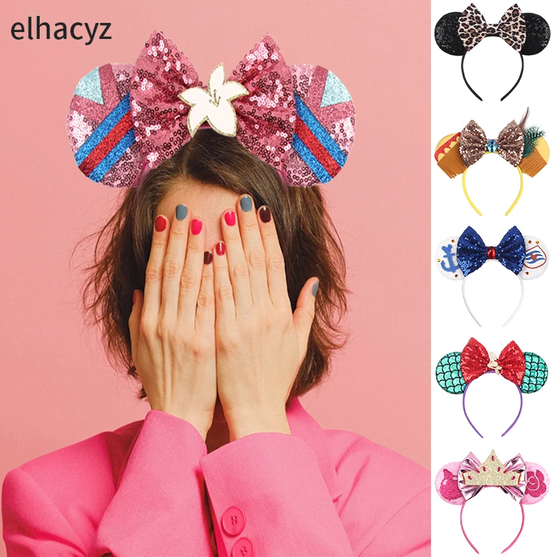 2024 New Trendy Glitter Mouse Ears Headband Sequin 5