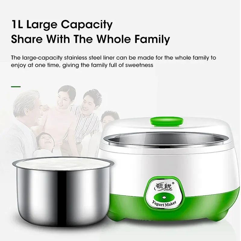 Yogurt Maker Yogurt Maker Mini Automatic Yogurt Machine Household DIY Tools Kitchen Appliances Stainless Steel Tank Appliances