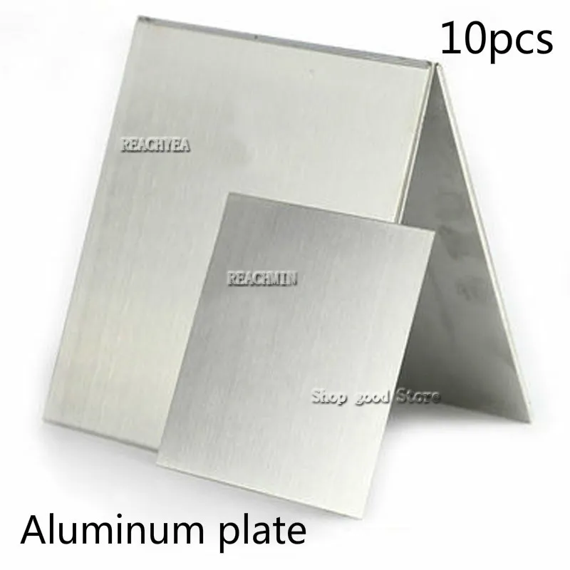

10pcs 1mmx100mmx100mm aluminum plate laser cutting frame metal plate with film