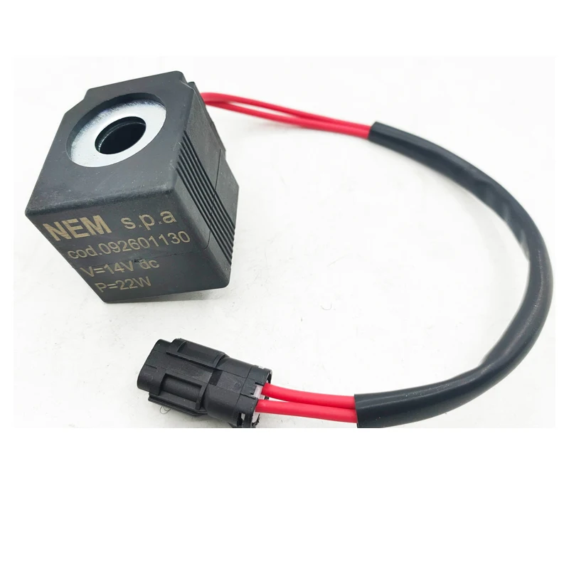 

Excavator accessories for Foton Lovol FR60/65/80/150/170 pilot rotary solenoid valve coil 12V24V