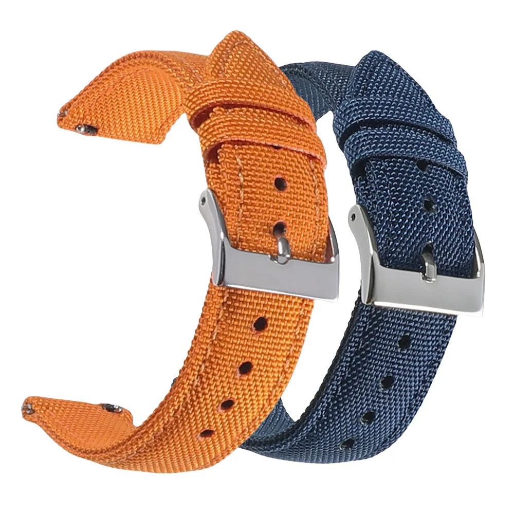 Durable Waterproof Sailcloth Nylon Quick Release Watch Strap