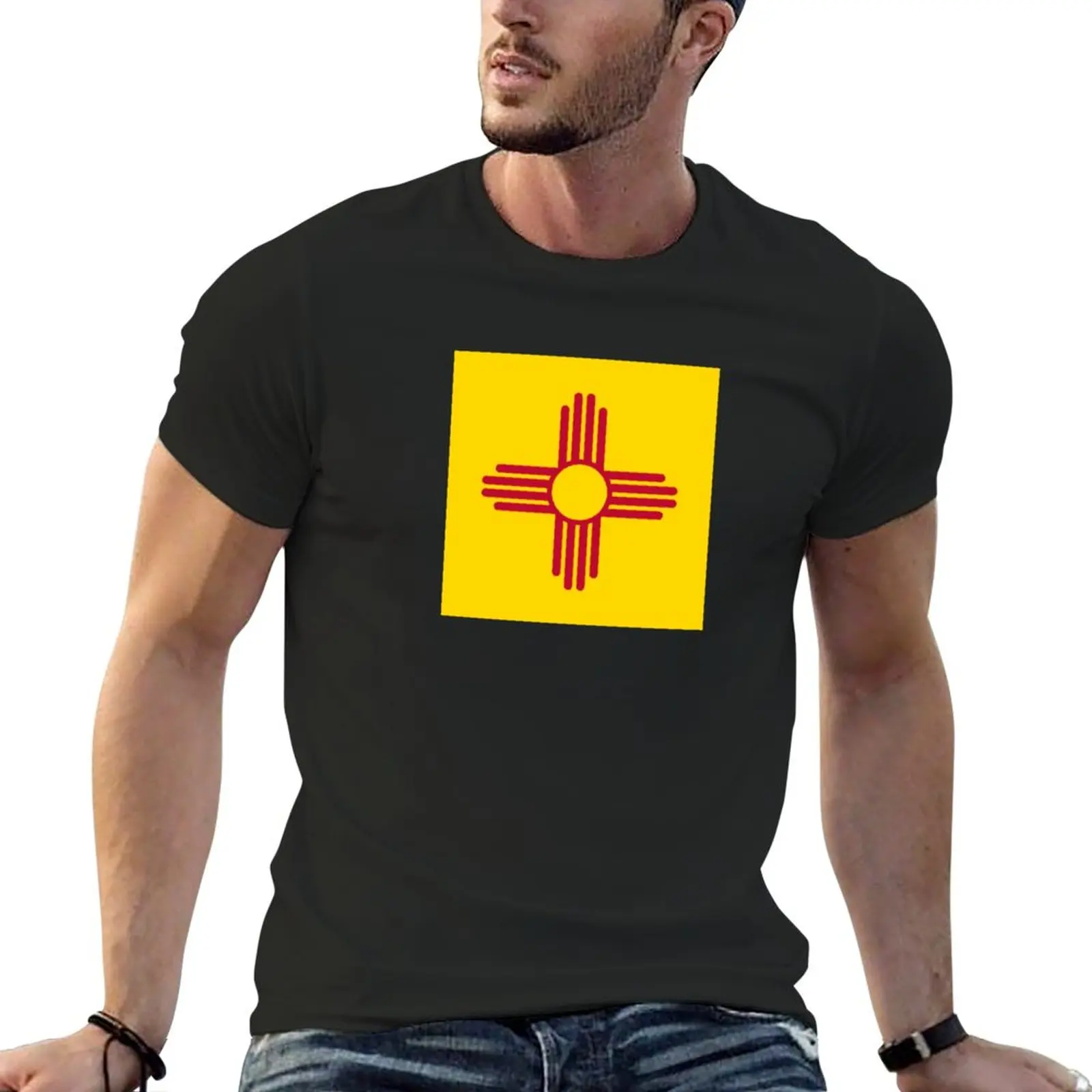 

the zia symbol T-Shirt custom t shirts design your own Anime t-shirt graphic t shirts tops plain white t shirts men