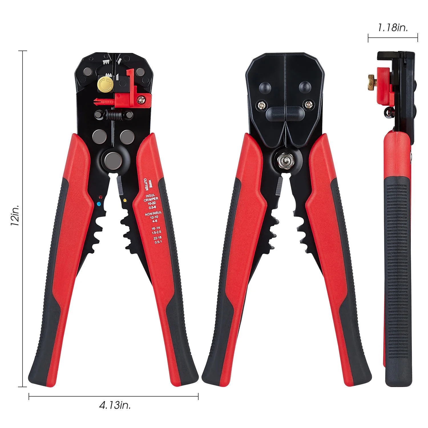 Wire Stripper Tools Multitool Plier Crimper Cable Cutter Multifunctional Stripping Tool Crimping Pliers Yellow