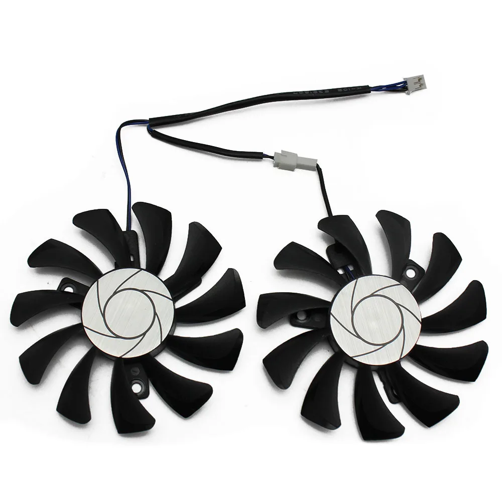 75Mm 2Pin Gtx1050Ti Gpu Cooler Doppia Ventola Per Msi Geforce Gtx 1050Ti Gtx-1050-Ti-4Gt-Oc Raffreddamento Della Scheda Grafica