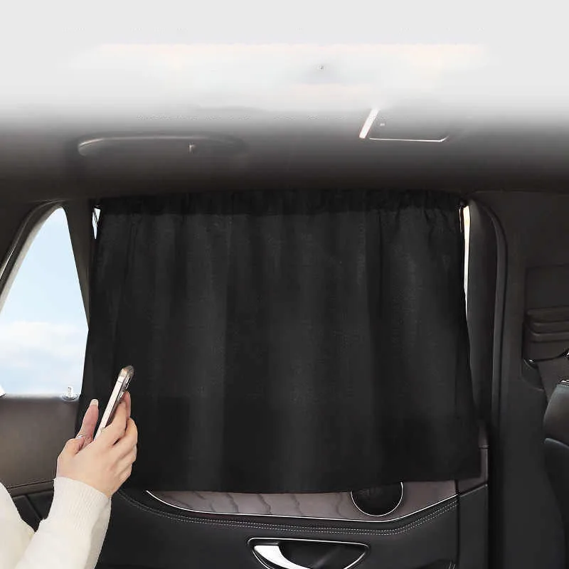 Window Sunshade Suction Cup Curtain Car Window Sunshade Cover Cartoon Universal Side Window Sunshade UV Protection for Kid Baby Children