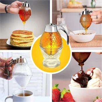 Syrup Squeeze Bottle with Stand Holder 2