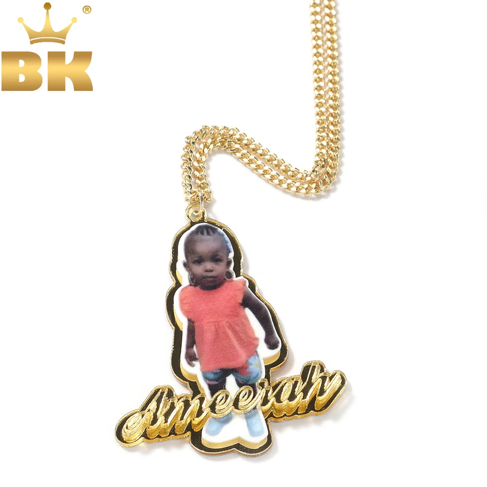 

Детская Подвеска с именем TBTK на заказ, ожерелье с акриловой табличкой с именем, подвеска для семьи, запоминающие подарки