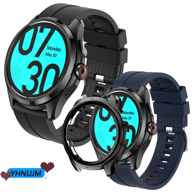 Silicone Sport Wrist Strap For TicWatch Pro 5 Bracelet Correa Accessories  For TicWatch Pro5 Smart Watch Case - AliExpress