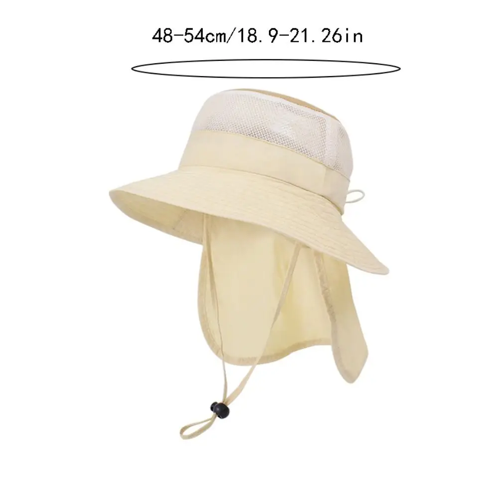 Breathable Kids Shawl Sun Hat Quick Dry Cotton Baby Sun Protection Hat Wide Brim Sunscreen Children Fishman Hat Spring Summer
