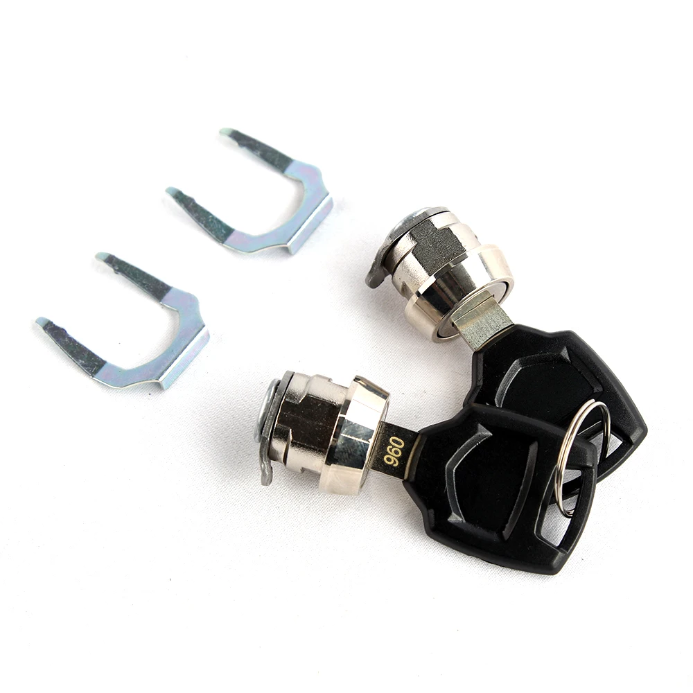 Motorcycle Luggage Bag 2 Keys + Lock Cylinder Core Plug Universal For Motorcycle Top Box