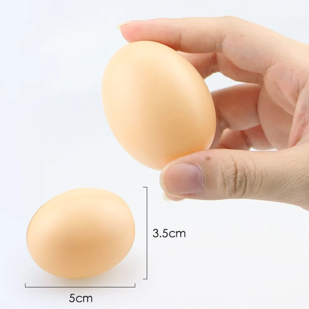 20/10PCS Fake Eggs Simulation Plastic Eggs Poultry Hatch Breeding Artificial DIY Painting Easter Egg Educational Toy Dinosaur Eggs Toys Animal Dinosaur Eggs