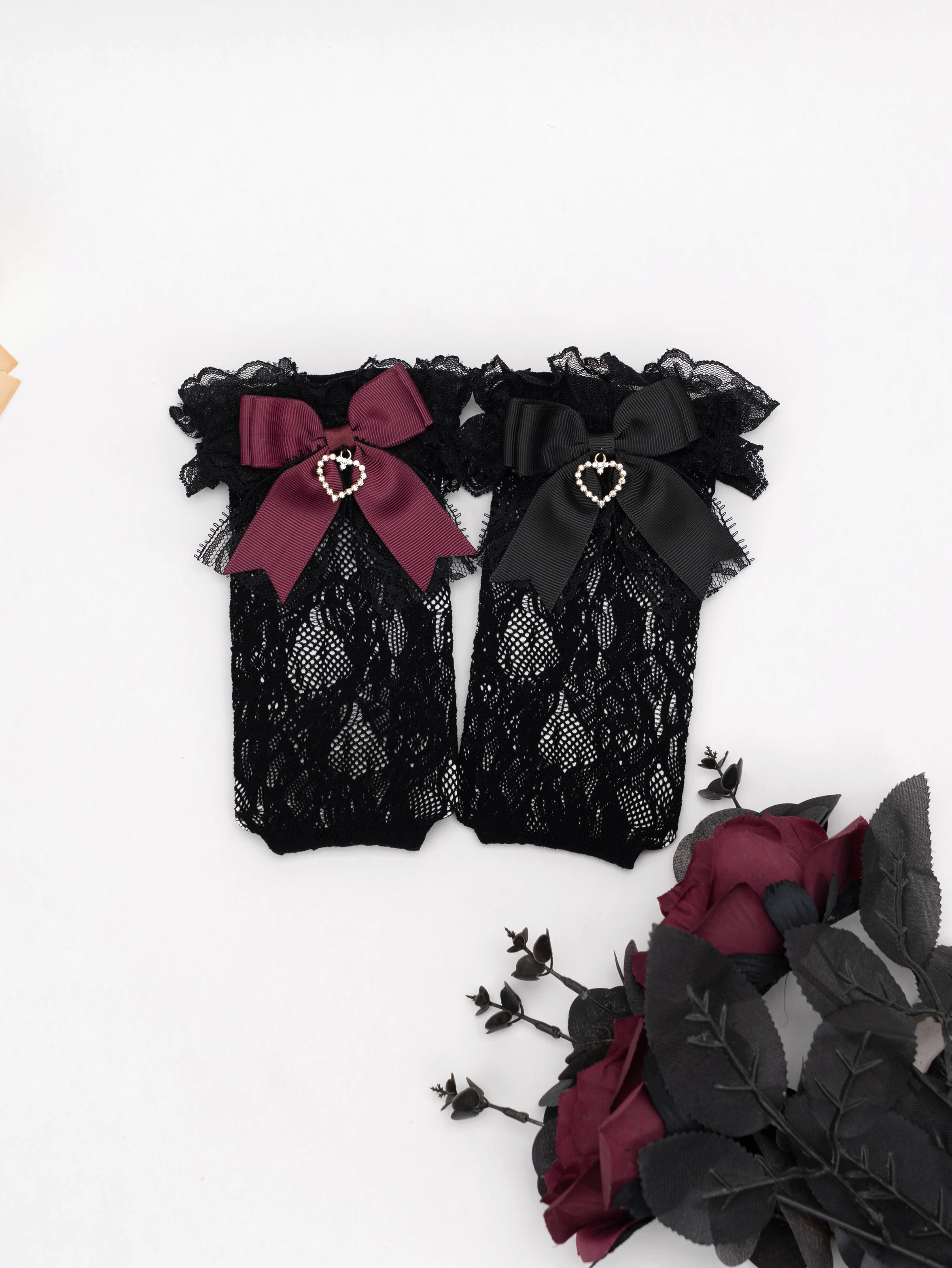Japanese Bow Handmade Lace Tube Socks Mine Series Mass-Produced Lolita Socks Female Summer Cute Girl JK All-Match White Socks
