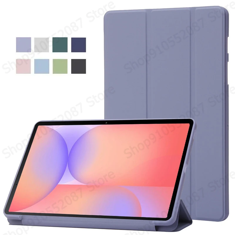 Pour Samsung Tab S10 Lite étui 10.9 "à trois volets en cuir PU support arrière souple tablette Funda pour Galaxy Tab S10 Lite Coque SM-X400