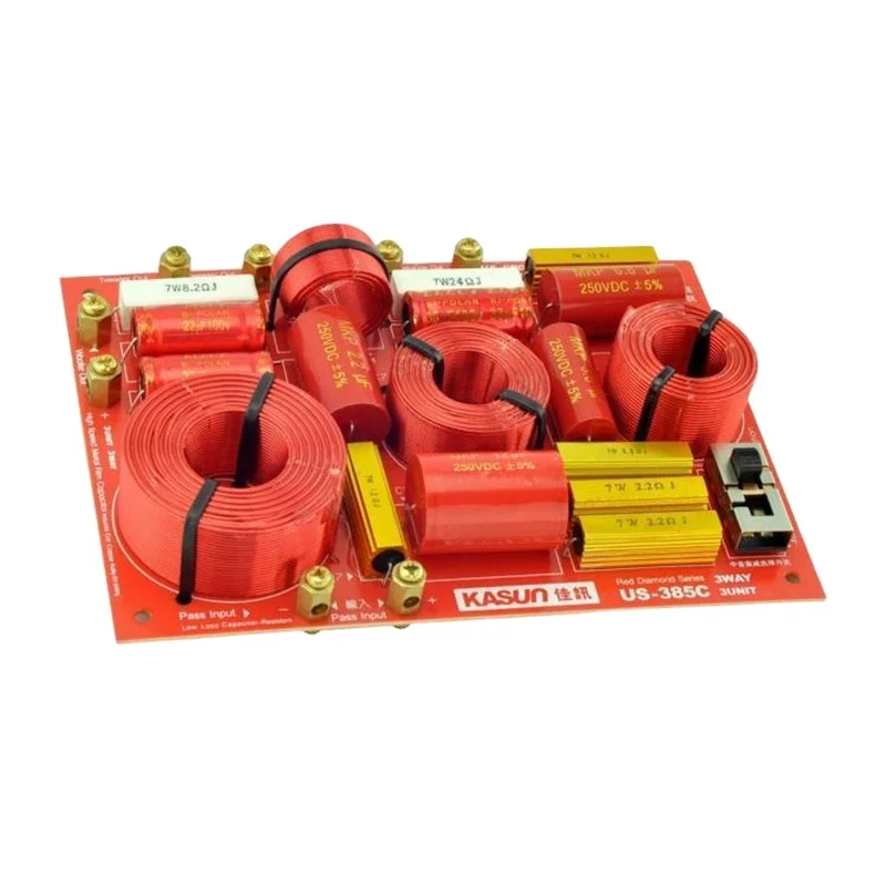 

US-385C 3-полосная Hi-Fi серия, аудиопередатчик для динамиков, Рекомендуемая точка пересечения частоты 600 Гц и 4650 Гц