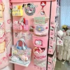 Sanrio Hello Kitty Door Storage Hanging Bag Wall Fabric Hanging Hairpin Sundries Storage Rack Layered Jewelry Organizer Box Cute 2