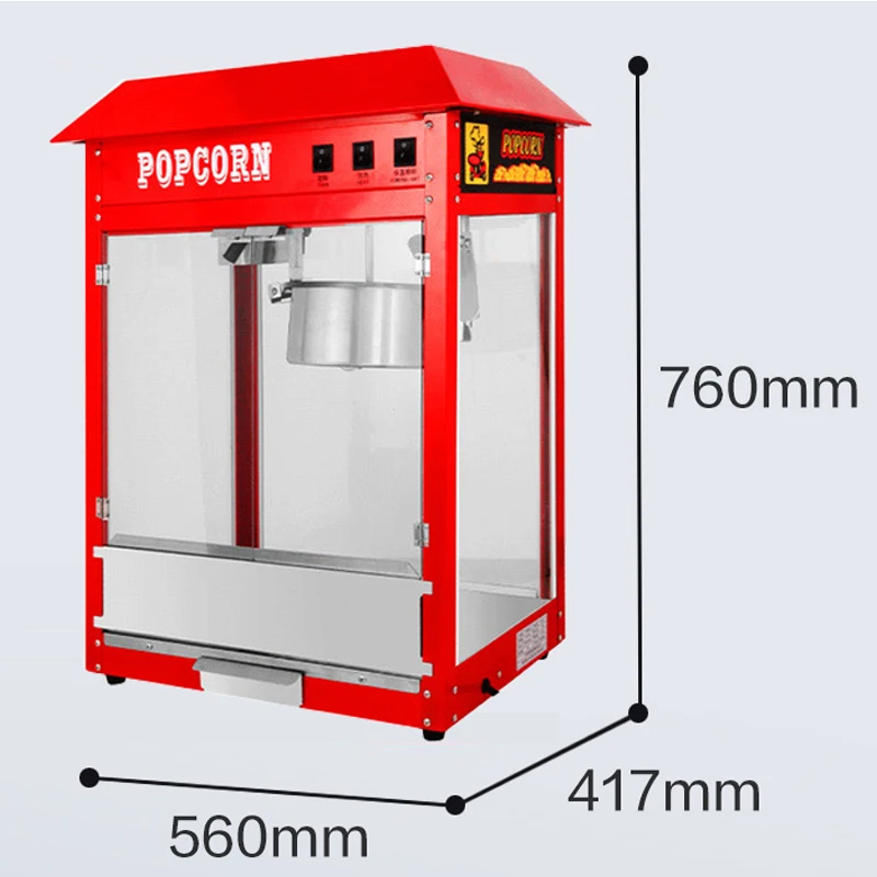 Electric Commercial Popcorn Making Machine Corn Puffing Popcorn Maker Used in Supermarket Cinema 4