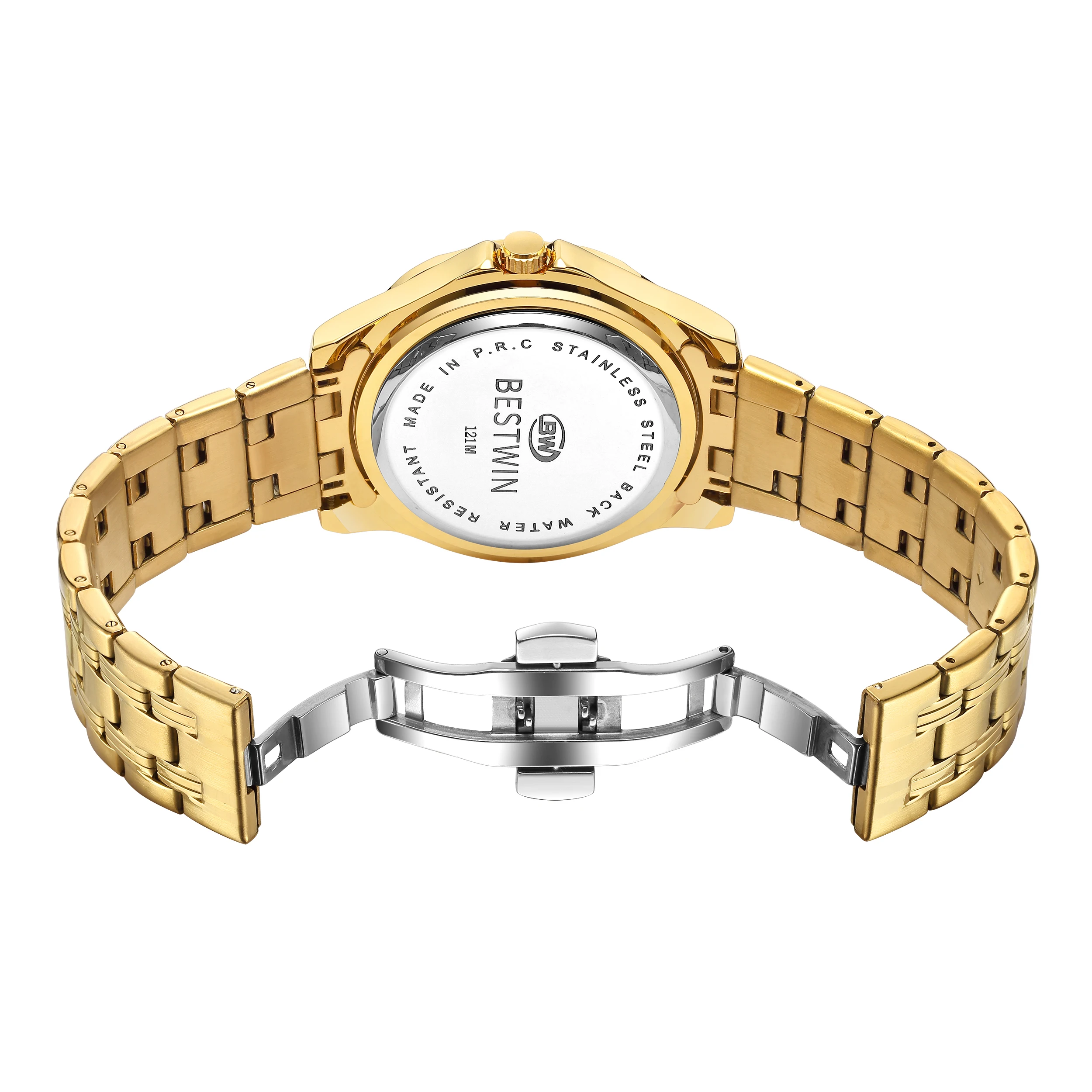 Luxury Men'S Luminous Wristwatch All Stainless Steel Strap Reloj Calendar Men'S Quartz Watch Business Men'S Steel Strap 2023