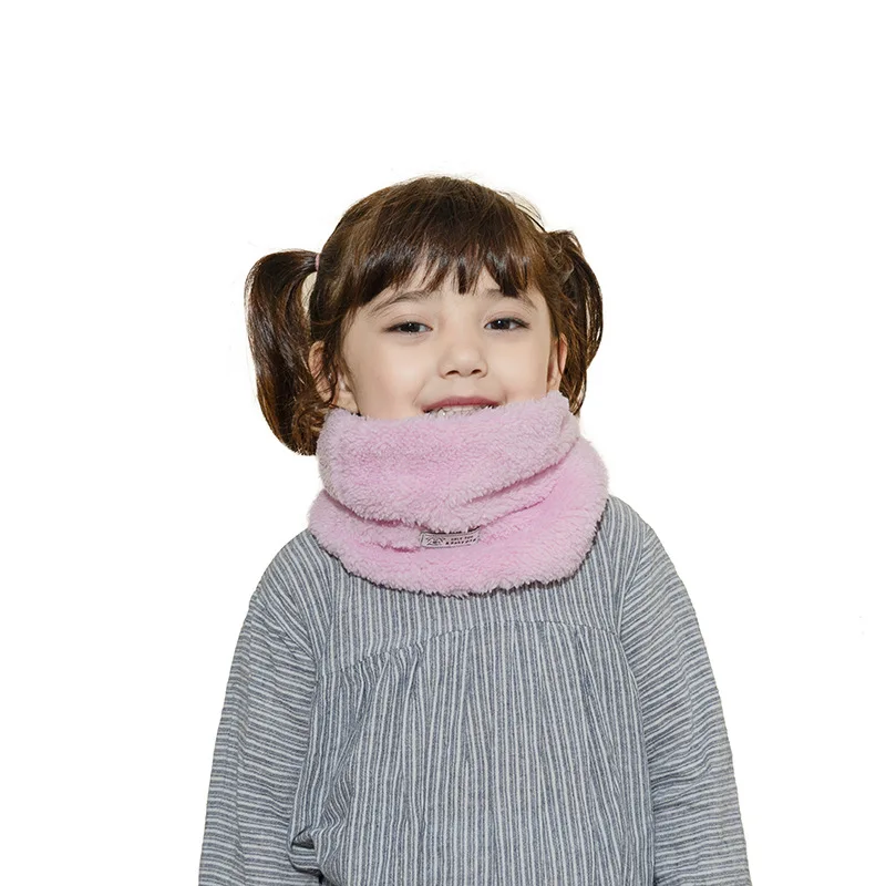 Velvet Girls Neck Scarf Toddler Winter Scarf Thick Warm Boys Baby Plush Collar Children Ring Baby Winter Accessories