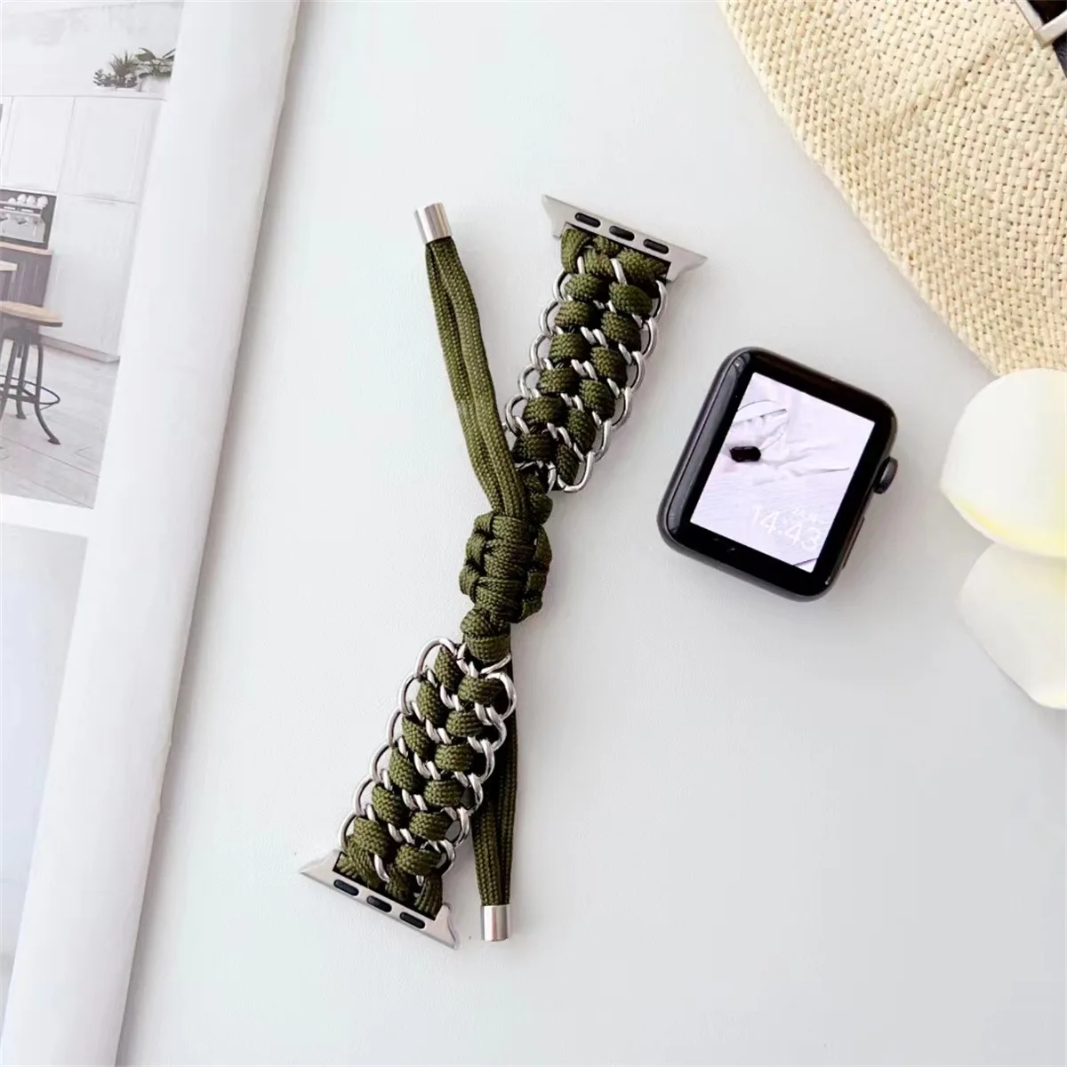 Cinturino per orologio in acciaio inossidabile per gioielli per iWatch serie 10/9/8/7/6/5 cinturino per orologio da polso alla moda 42/44/45/46/49 mm 38/40/41 mm_voghion.com