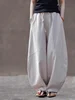 Breathable Loose Cotton Linen Wide Leg Pants Casual Comfortable Pure Color Harajuku Sle Chinese Trendy Summer Leisure Trousers