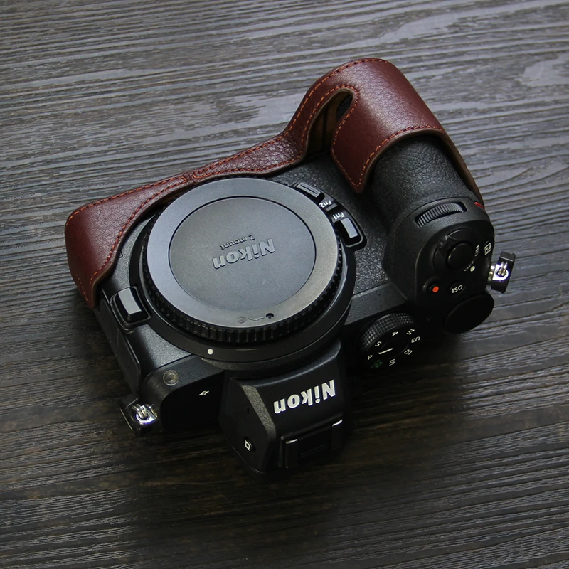 Z5 z6ii z7ii z6 z7保護スリーブボックス,本革カメラ,牛革