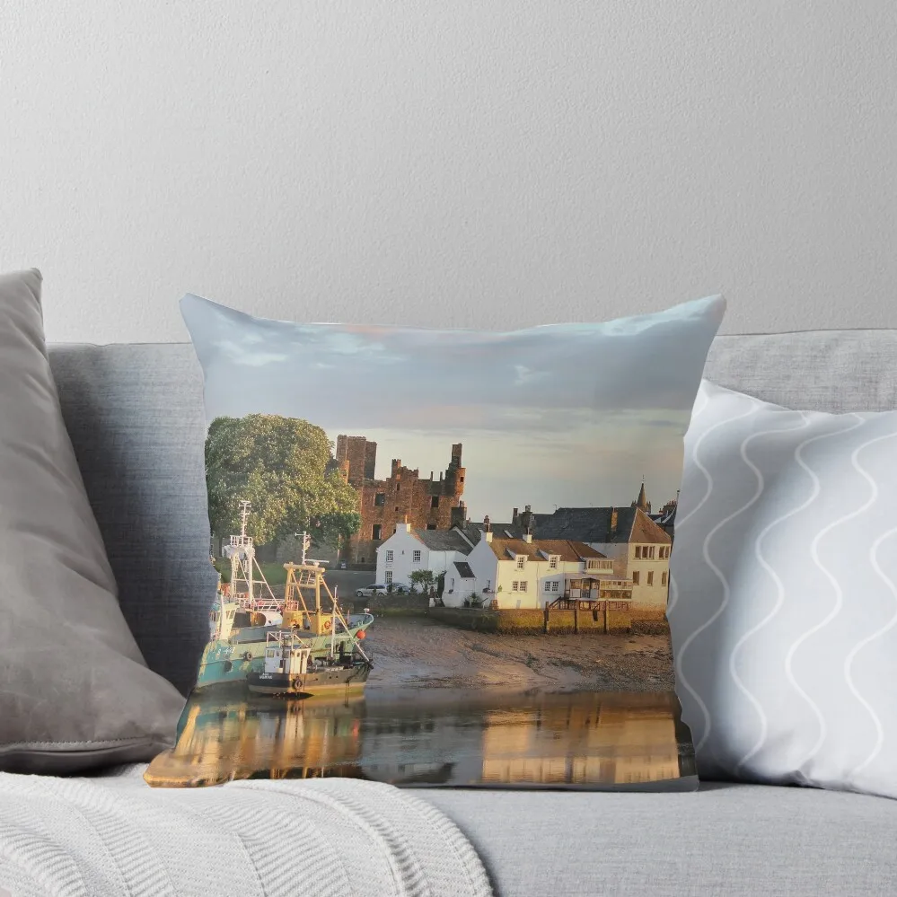 

Kirkcudbright harbour, SW Scotland Throw Pillow Cushions Cover Christmas Covers Cushion Covers For Living Room