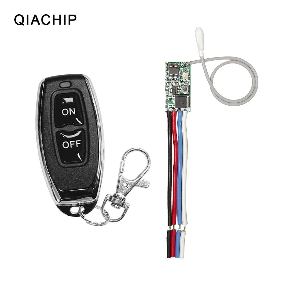 Description Picture 4 of itemQIACHIP 433MHz Mini Wireless Relay RF Remote Control Switch DC 3.6V 5V 9V 12V 24V LED Lamp Controller Micro Receiver Transmitter