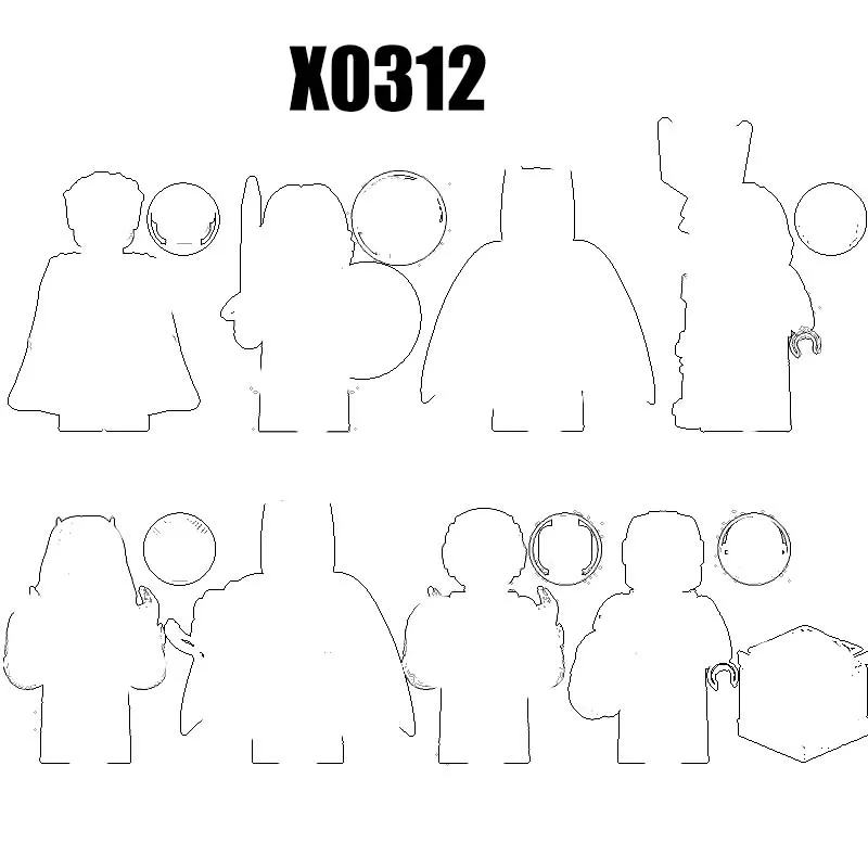 

Фигурки-конструкторы X0312 XH1696 XH1697 XH1698 XH1699 XH1700 XH1701 XH1702 XH1703, 1 шт.