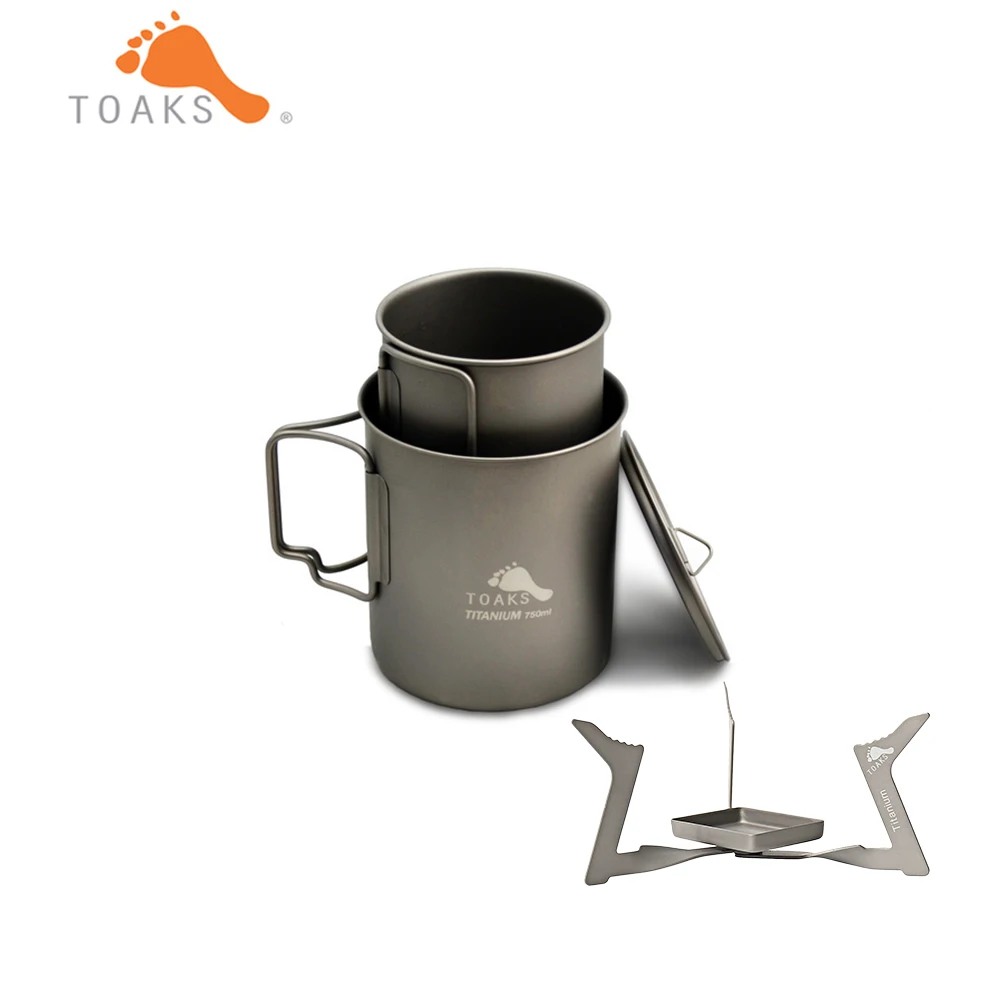 750ml,　Titanium　450ml　Outdoor　TOAKS　Cup　Ultralight　Equipment,　Pot　Camping　Hiking　AliExpress　and　Stove(STV-02)