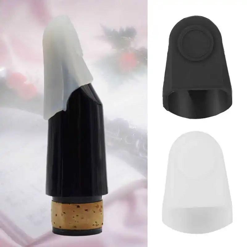 Rubber Clarinet Mouthpiece Cap Saxophone Protective Cover for Alto Tenor Soprano Sax Mouth Woodwind Instrument Parts Protector Clarinet Mouthpiece Cap
