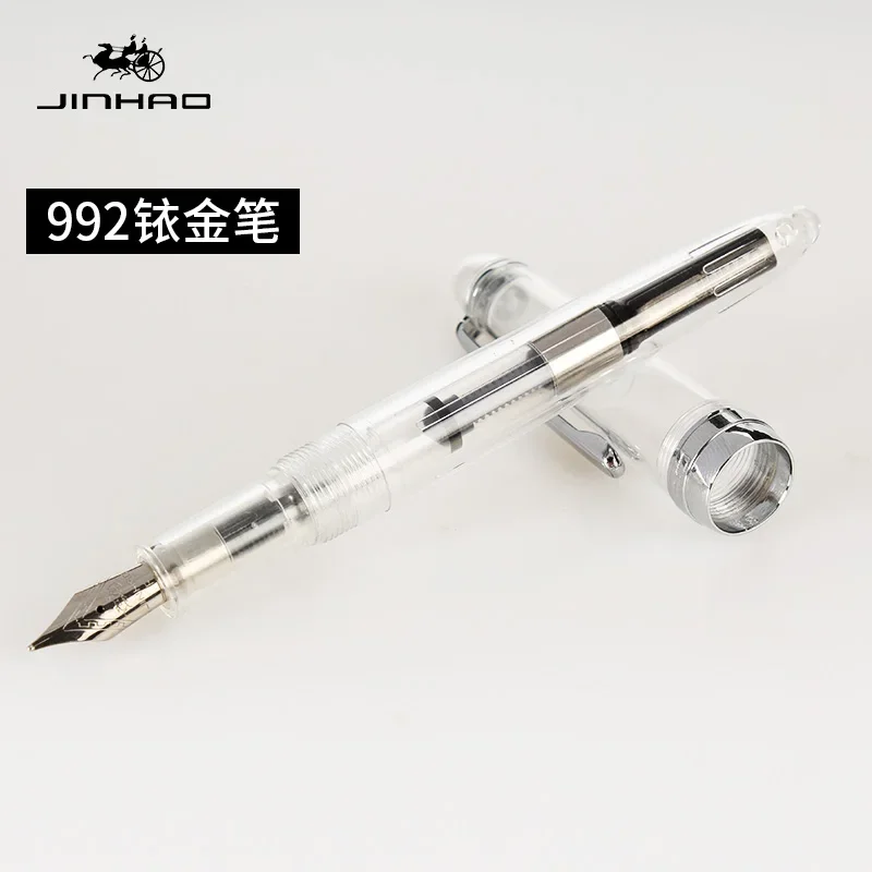 Fountain Pen 3pcs JINHAO 992 0.5mm Silver Clip Ink Pens Student Writing Stationery School and Office Supplies