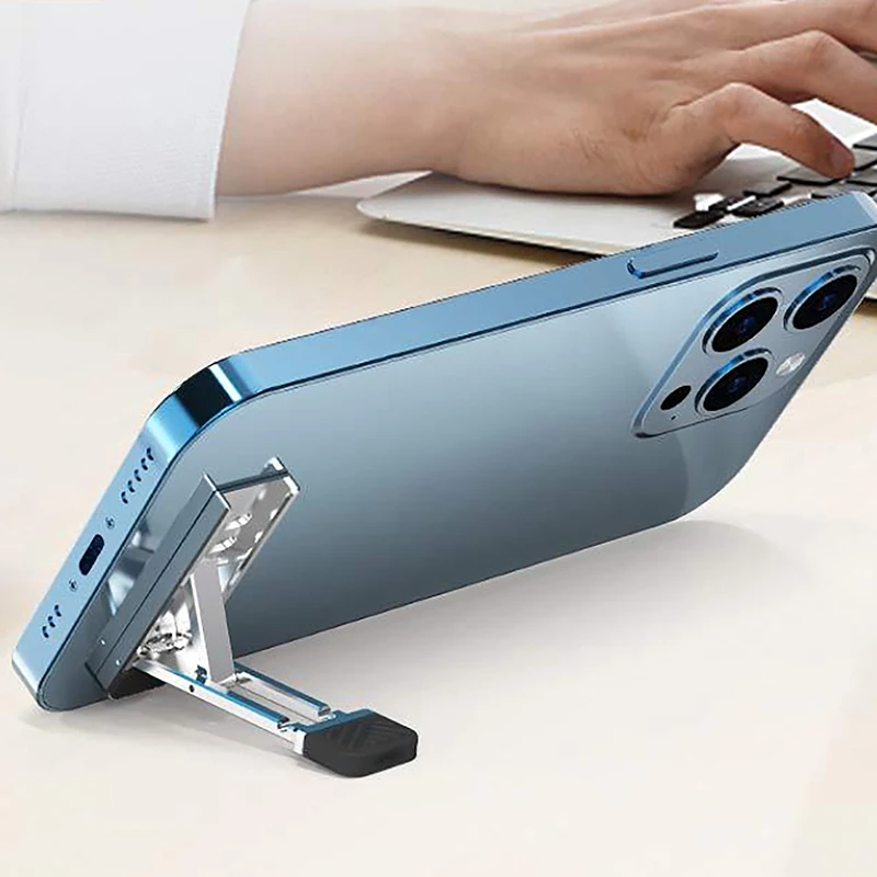 1pc 아연 합금 접이식 노트북 스탠드 휴대용 초박형 노트북 냉각 패드 태블릿 ..