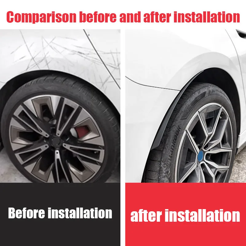 BMW 5 시리즈 G61 G60 G68 2024 2025 2026 자동차 앞뒤 휠 아치 및 머드가드용 두꺼운 보호대
