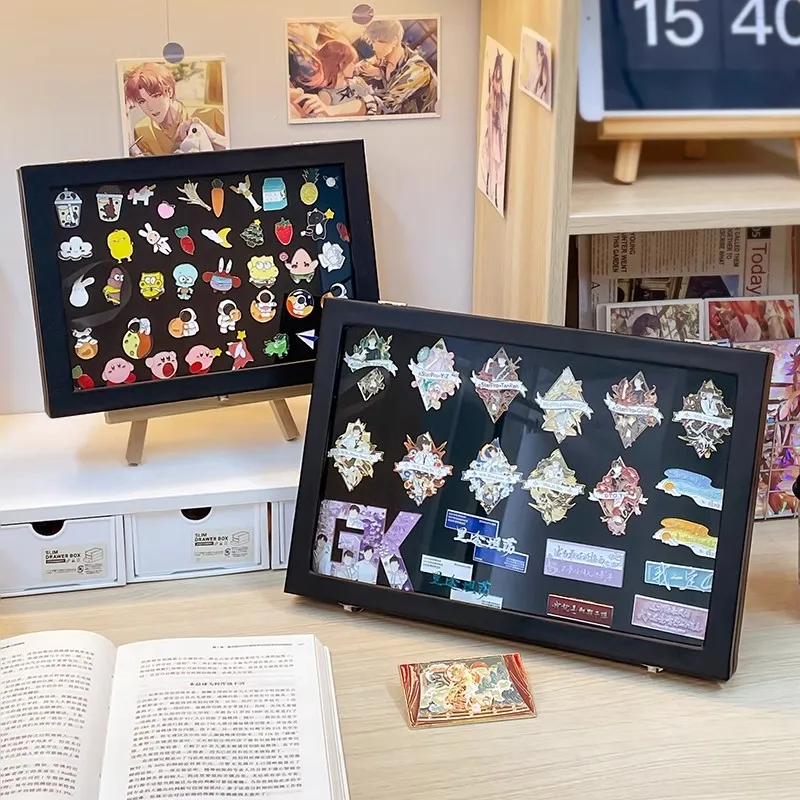 Pin storage metal badge collection felt memorial board badge box brooch ...
