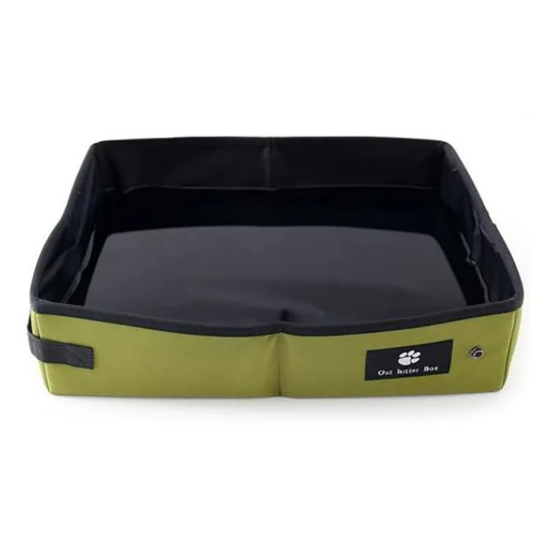 Large Cat Sandbox Top Entry Portable Cat Litter Box Mat Sand Boxes for
