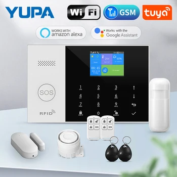 New Alarm Burglar System Wireless GSM for Home Security WiFi Wireless SOS One-click first aid Smart Life App Control 2