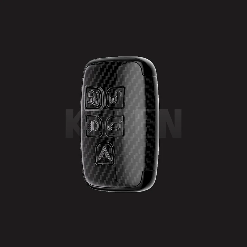 Custodia per chiave auto in stile ABS in fibra di carbonio per Land Rover Range Rover Sport Evoque Freelander Discovery per Jaguar XF XJ XE - S085ebe754f504028876a02842fa9cae7O
